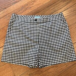 J.McLaughlin black and white plaid shorts. Size 8